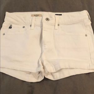 AG white denim pixie short